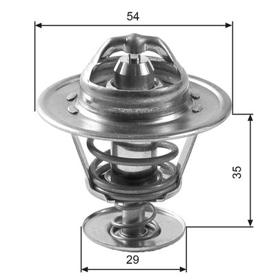 Thermostat, coolant GATES TH11088G1