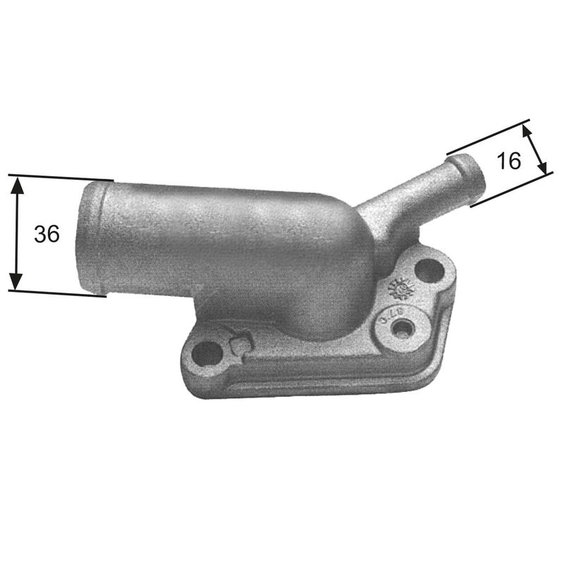 GATES TH12087G1 Thermostat, coolant
