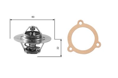 Thermostat, coolant GATES TH12480G1