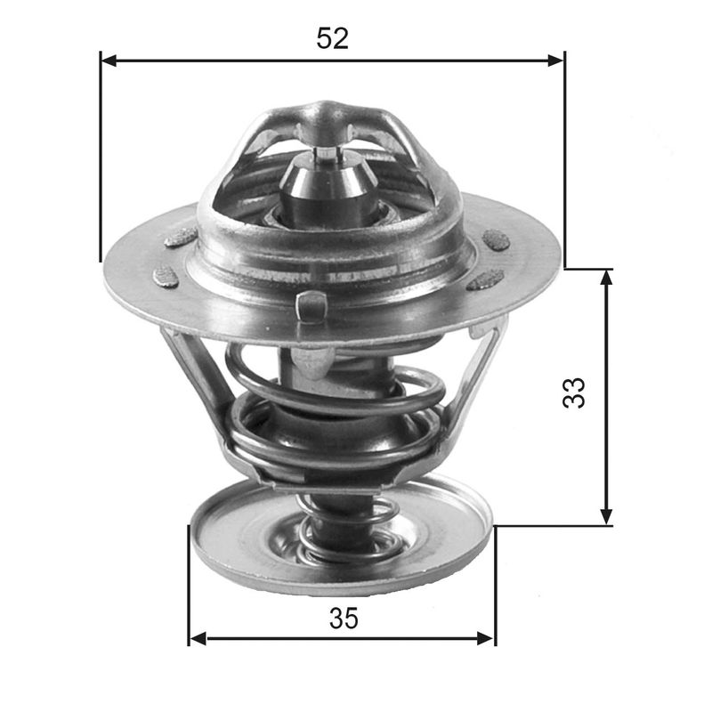 GATES TH12588G1 Thermostat, coolant