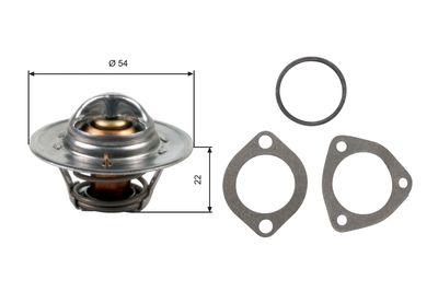 Thermostat, coolant GATES TH12792G1