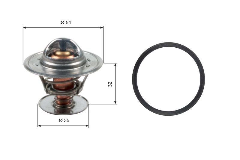 GATES TH13684G1 Thermostat, coolant