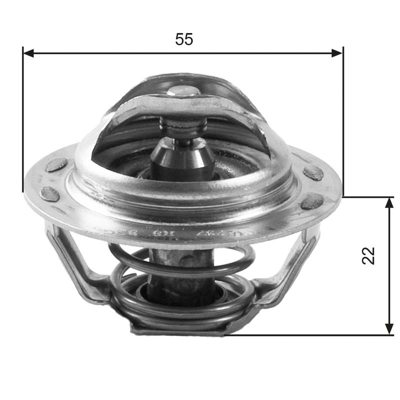 GATES TH13783G1 Thermostat, coolant