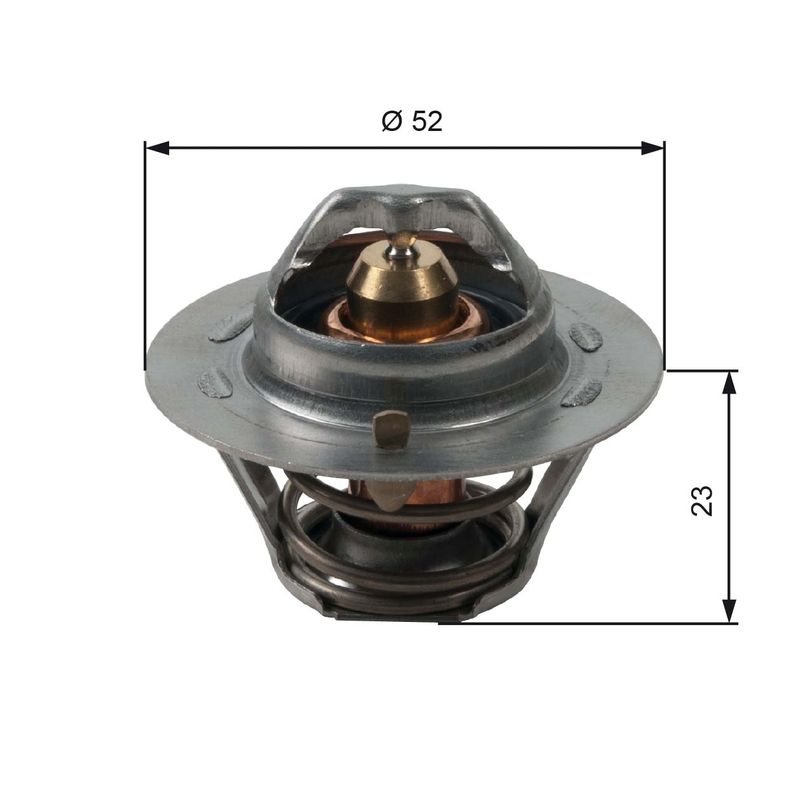 GATES TH14088G1 Thermostat, coolant