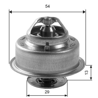 Thermostat, coolant GATES TH14488G1