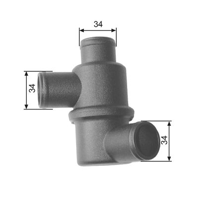 Thermostat, coolant GATES TH15480