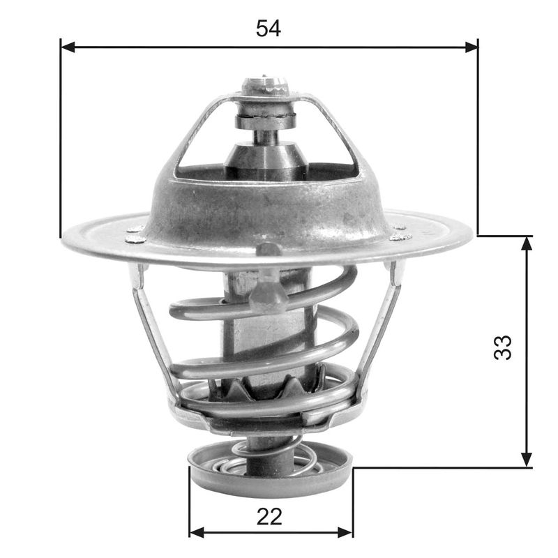 GATES TH22682G1 Thermostat, coolant