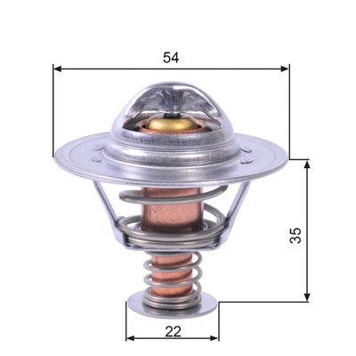 Thermostat, coolant GATES TH22689G1