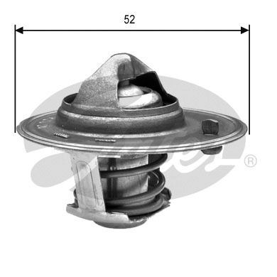Thermostat, coolant GATES TH24488G1