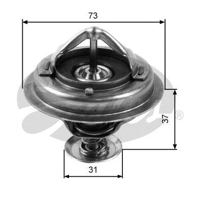 GATES TH24588G1 Thermostat, coolant