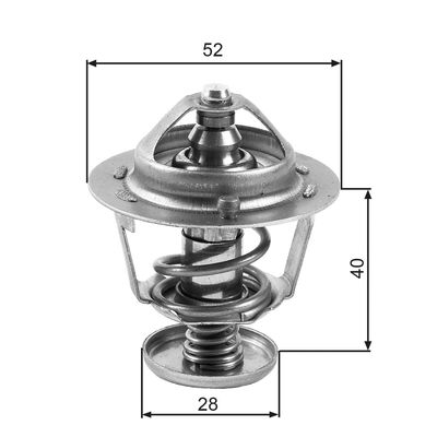 Thermostat, coolant GATES TH24782G1
