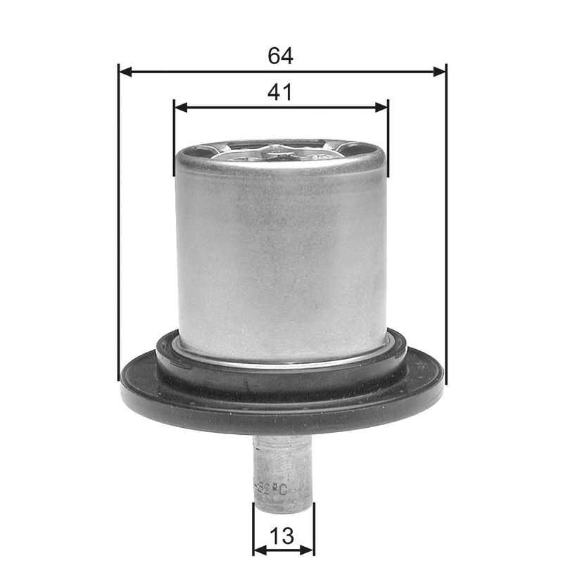 GATES TH25882G1 Thermostat, coolant