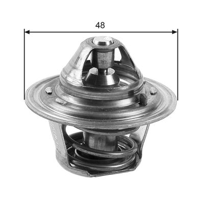 Thermostat, coolant GATES TH27188G1