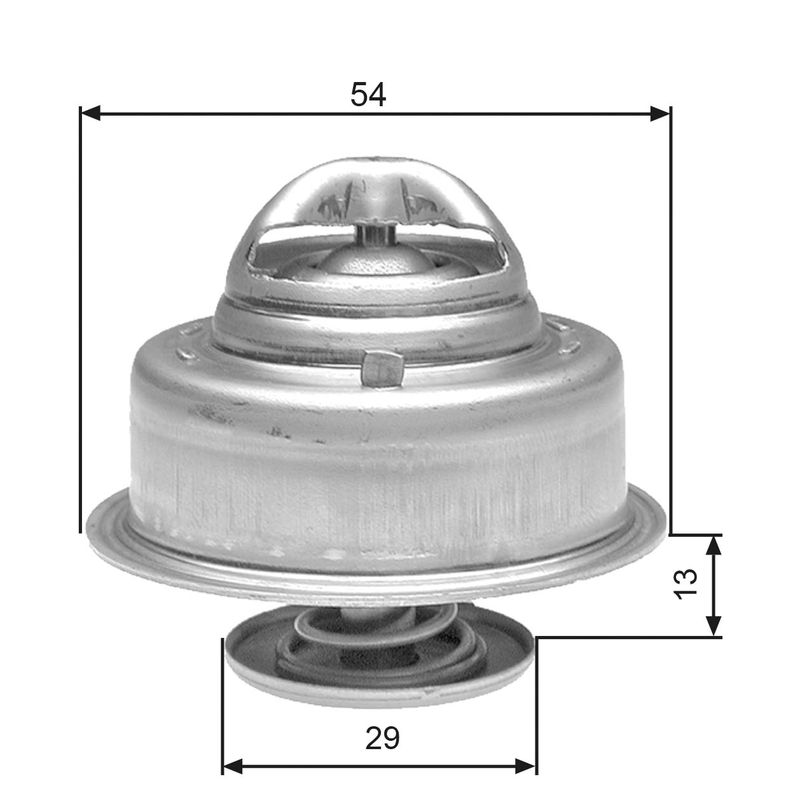 GATES TH27592G1 Thermostat, coolant