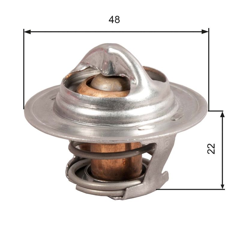 GATES TH28592G1 Thermostat, coolant