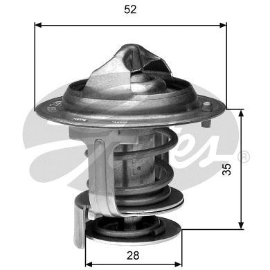 GATES TH29484G1 Thermostat, coolant