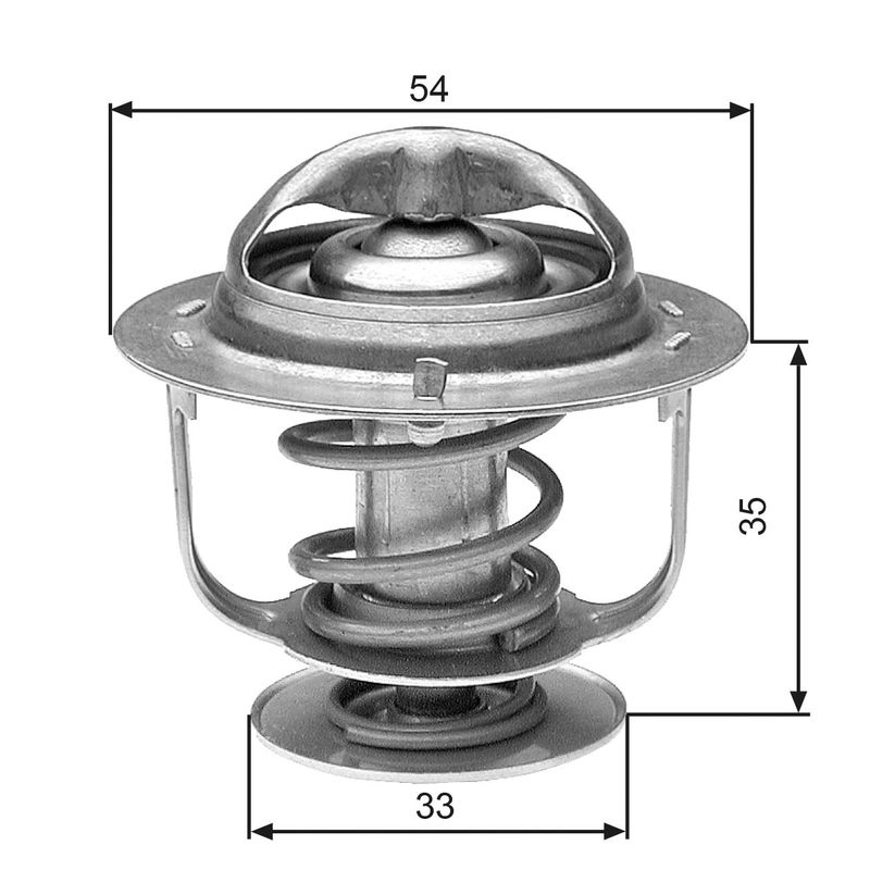 GATES TH29988G1 Thermostat, coolant