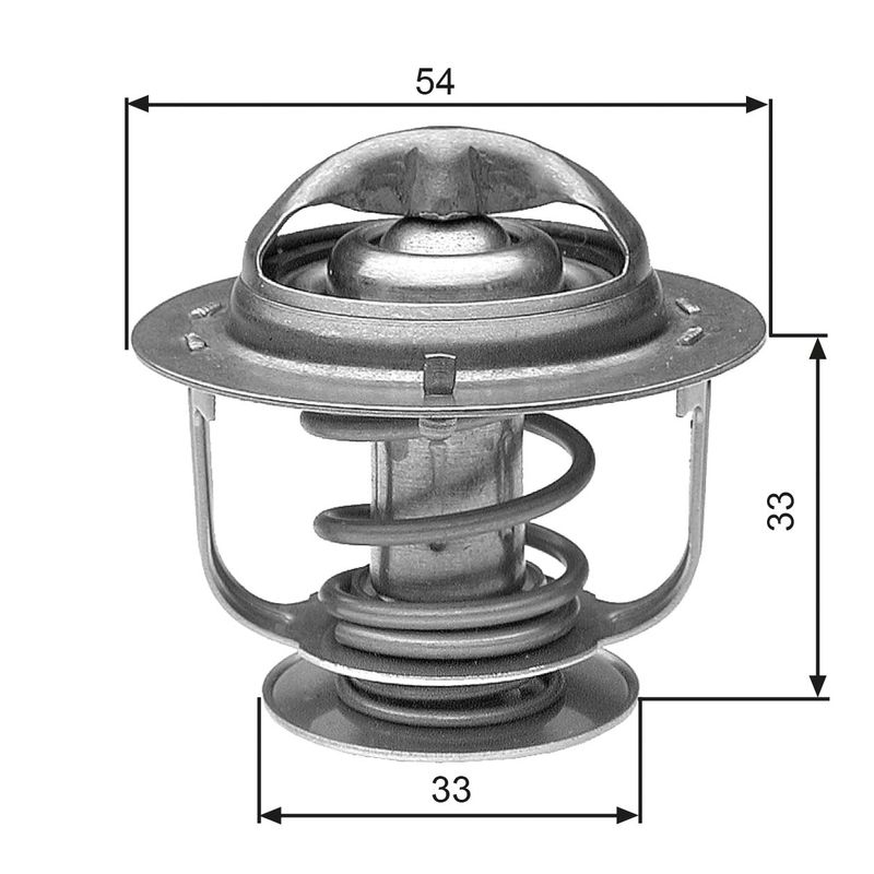 GATES TH30888G1 Thermostat, coolant