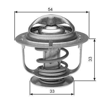 Thermostat, coolant GATES TH30888G1
