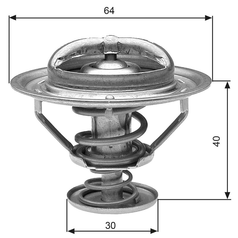 GATES TH31182G1 Thermostat, coolant