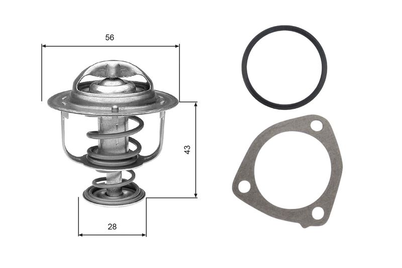 GATES TH31276G1 Thermostat, coolant