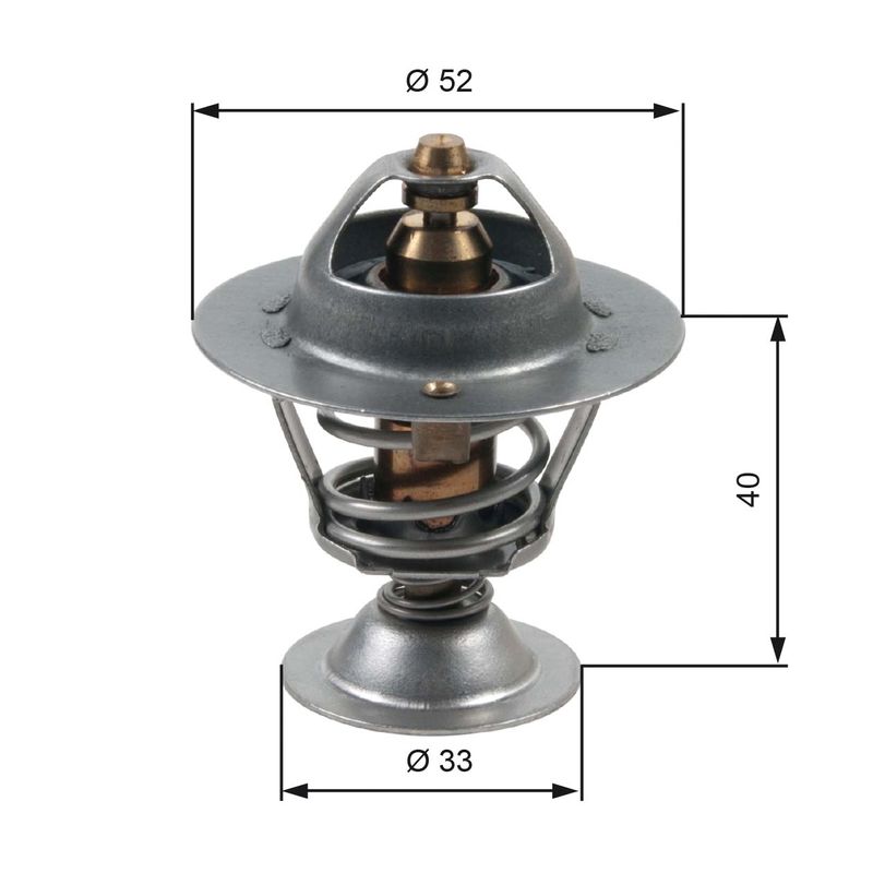 GATES TH31588G1 Thermostat, coolant