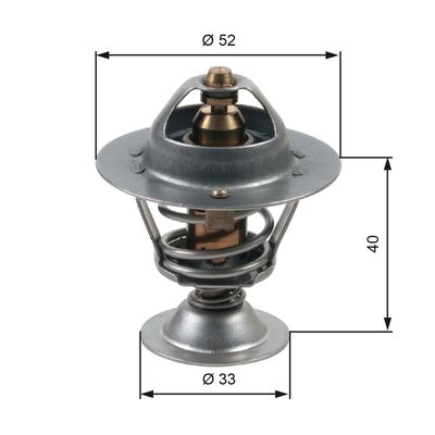 Thermostat, coolant GATES TH31588G1