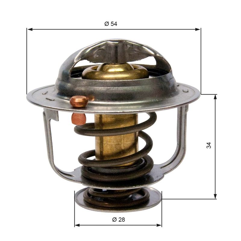 GATES TH31788G1 Thermostat, coolant