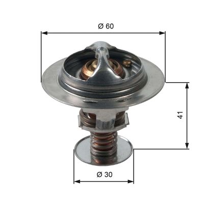 Thermostat, coolant GATES TH34882G1