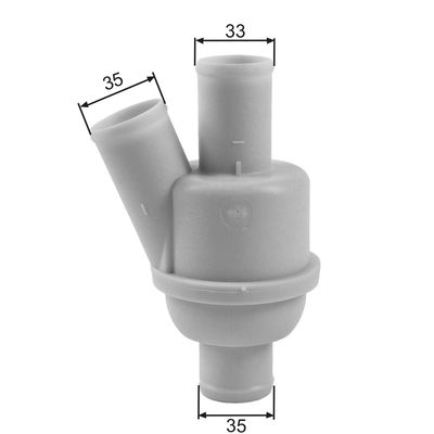 Thermostat, coolant GATES TH35882