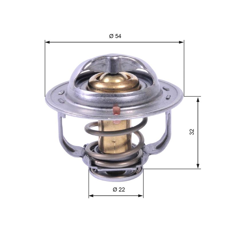 GATES TH42589G1 Thermostat, coolant
