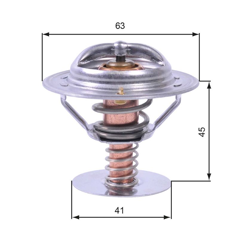 GATES TH43080 Thermostat, coolant
