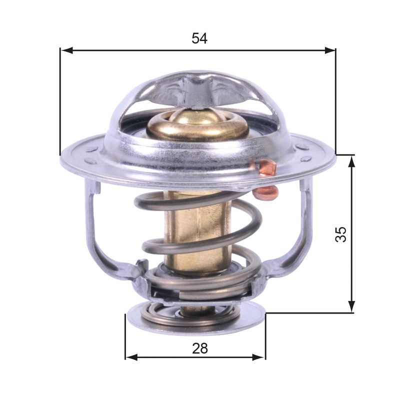 GATES TH43880G1 Thermostat, coolant