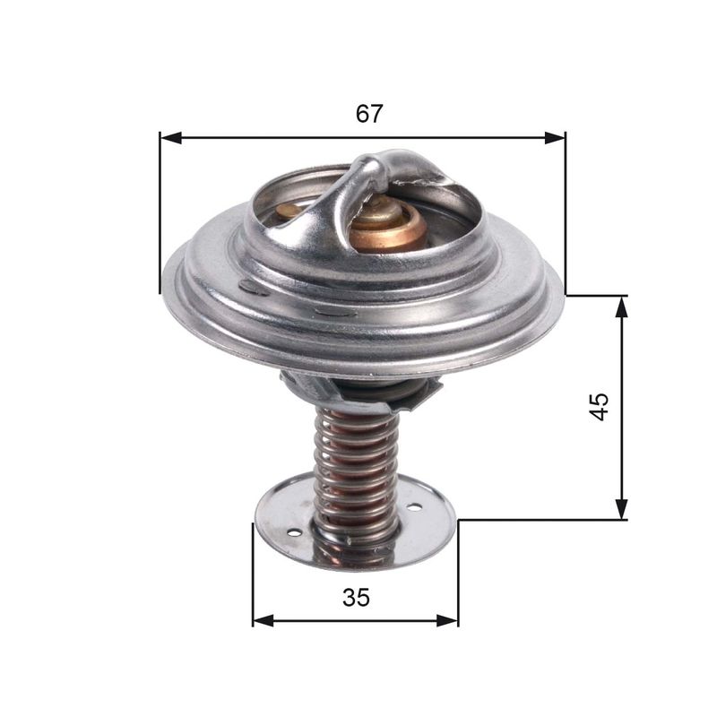 GATES TH45688G1 Thermostat, coolant