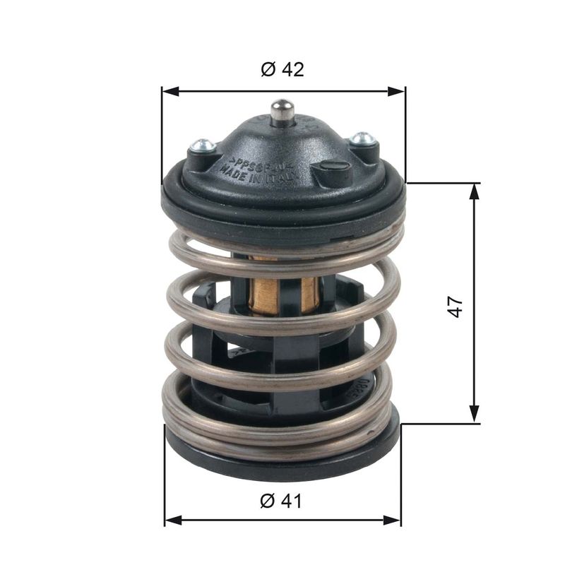 GATES TH47487G1 Thermostat, coolant
