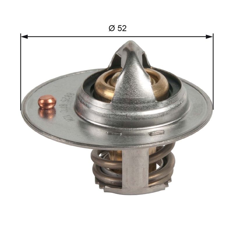GATES TH49087G1 Thermostat, coolant