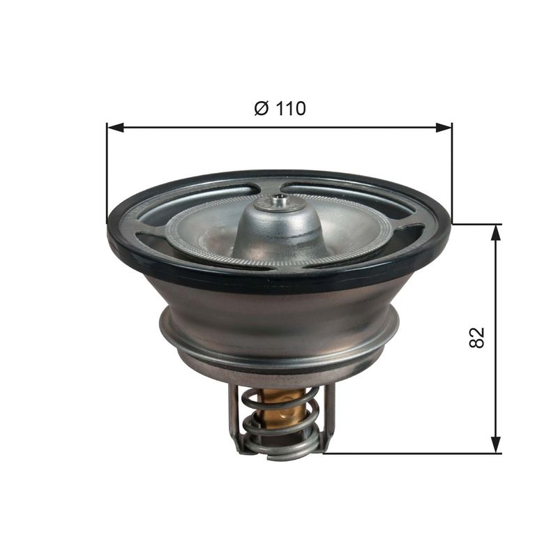 GATES TH51482G1 Thermostat, coolant