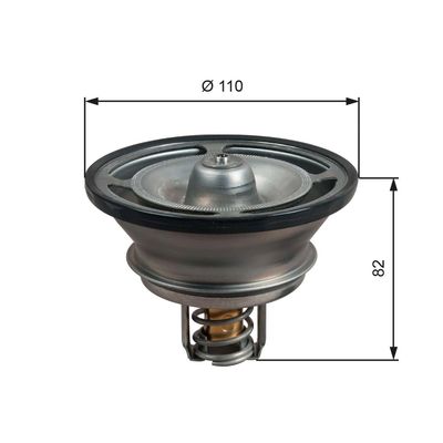 Thermostat, coolant GATES TH51482G1