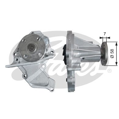 Water Pump, engine cooling GATES WP0118