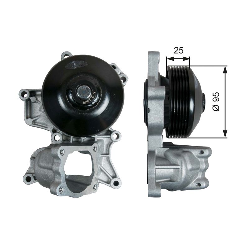 GATES WP0121 Water Pump, engine cooling