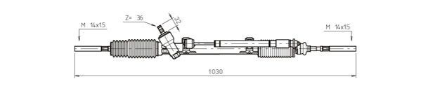 GENERAL RICAMBI BW4006 Steering Gear