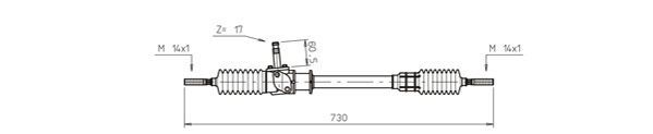 GENERAL RICAMBI FI4006 Steering Gear