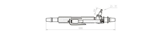 GENERAL RICAMBI LA4002 Steering Gear