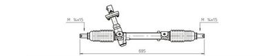 Steering Gear GENERAL RICAMBI OP4011