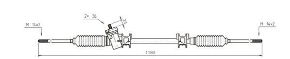 GENERAL RICAMBI VO4001 Steering Gear