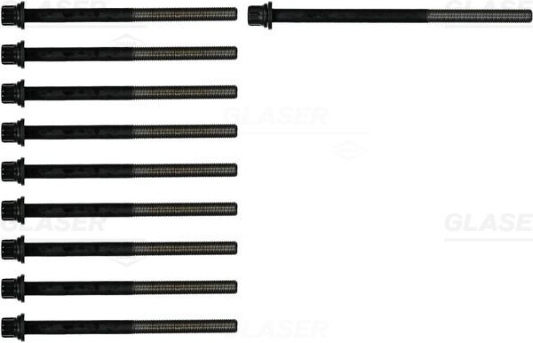 GLASER T40100-00 Cylinder Head Bolt Set