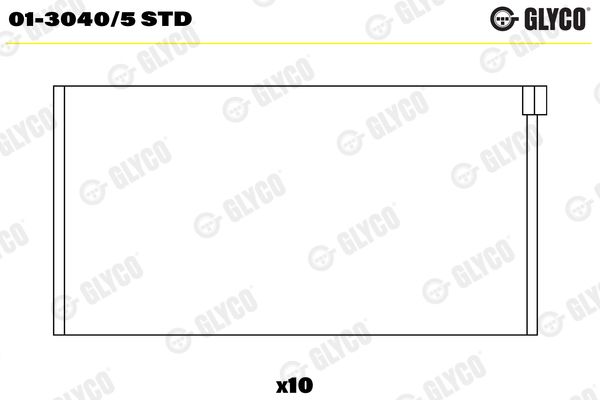 GLYCO 01-3040/5 STD Connecting Rod Bearing