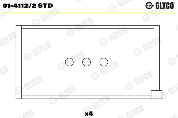 GLYCO 01-4112/2 STD Connecting Rod Bearing