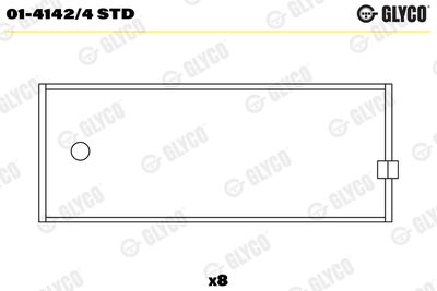 Connecting Rod Bearing GLYCO 01-4142/4 STD
