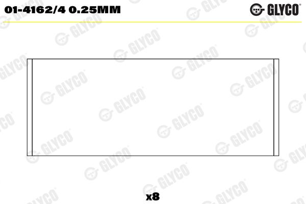 GLYCO 01-4162/4 0.25mm Connecting Rod Bearing